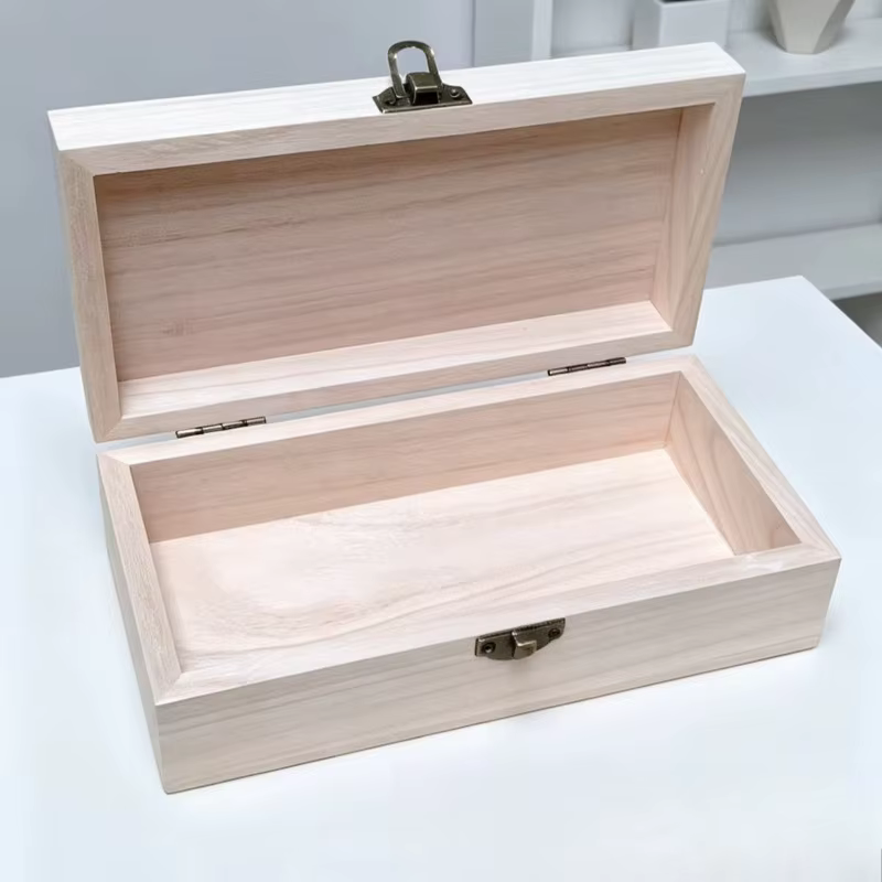 Boîte à bijoux créative en bois massif