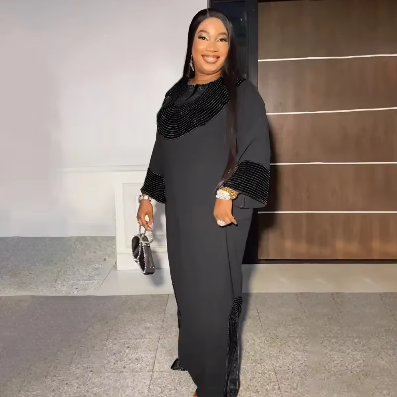 Abayas-Robe de Luxe pour Femmes Musulmanes Africaines