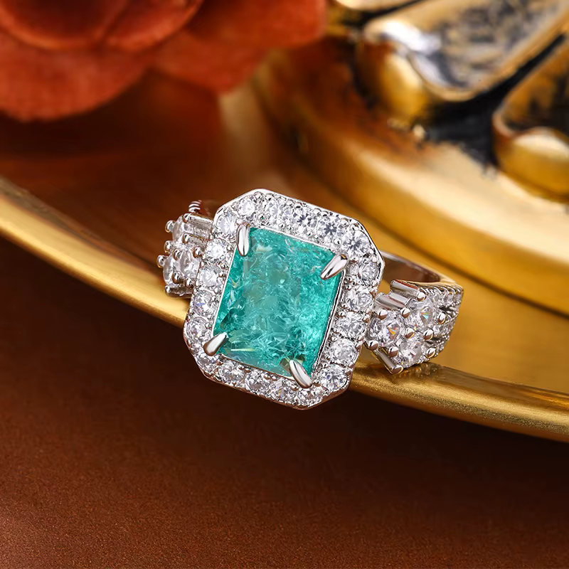 Bague Paraiba verte 2026 pour femmes