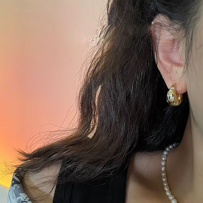 Boucles d'oreilles en acier inoxydable pour femmes et filles