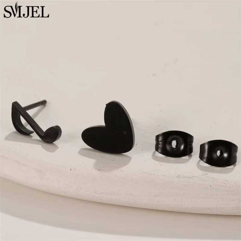 Boucles d'oreilles dorées en acier inoxydable pour femmes