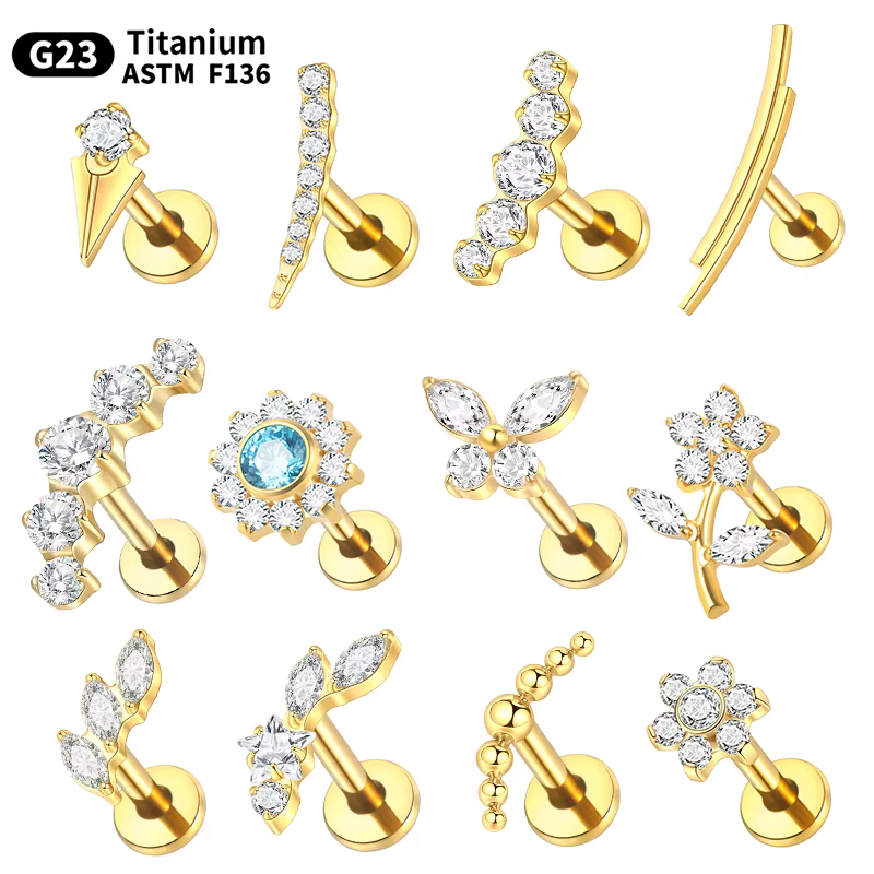 Piercing de Cartilage d'oreille en titane