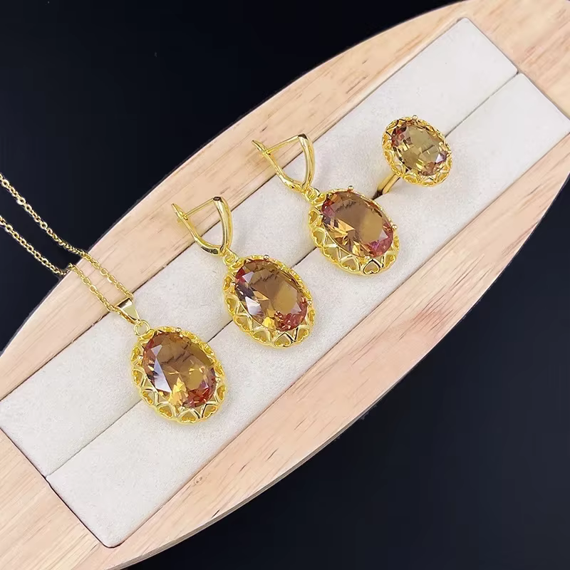 Ensemble de bijoux caméléon turc rond