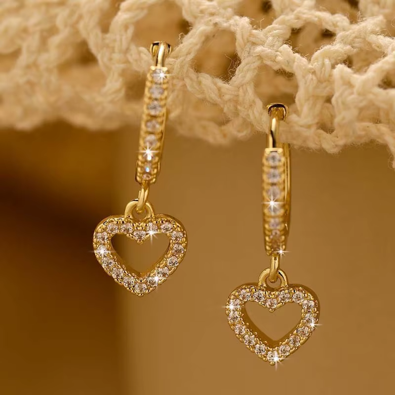 Boucles d'oreilles de luxe en cristal et Zircon pour femmes