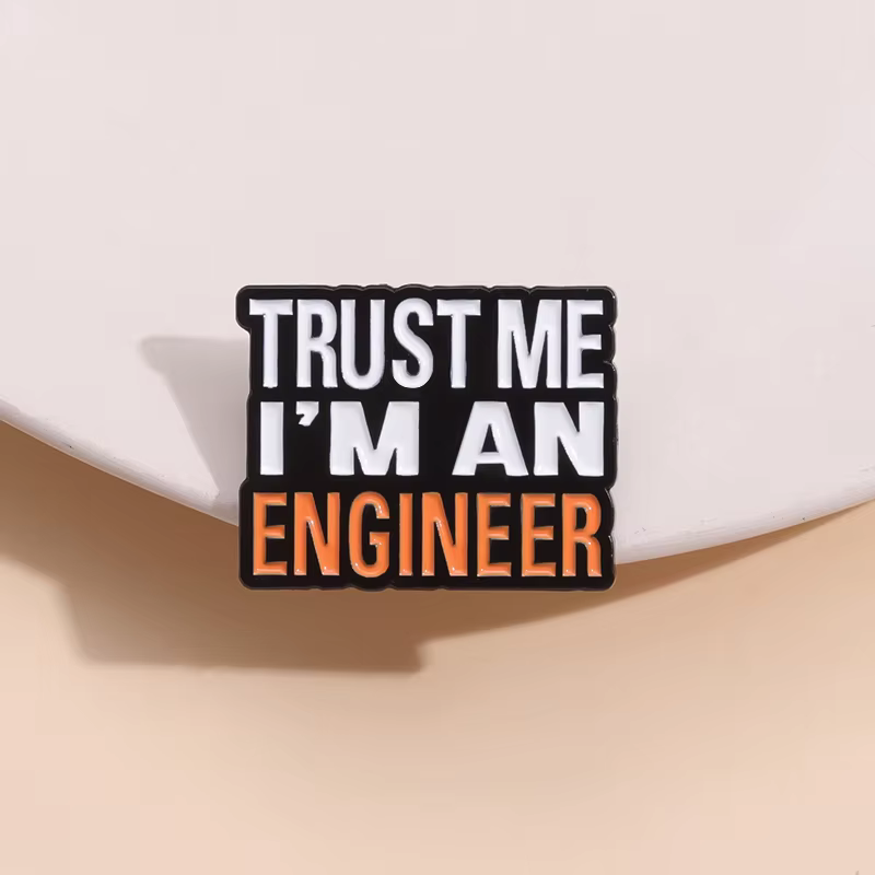 Broches en émail faites-moi confiance