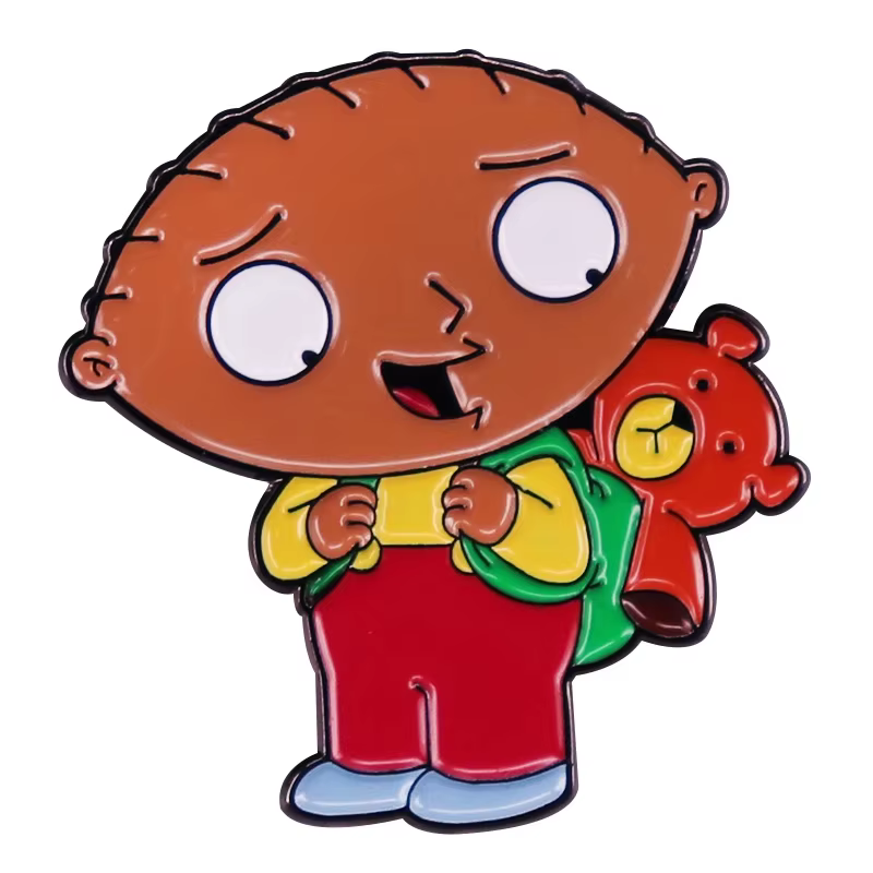Broche en émail de dessin animé drôle de famille X Guy