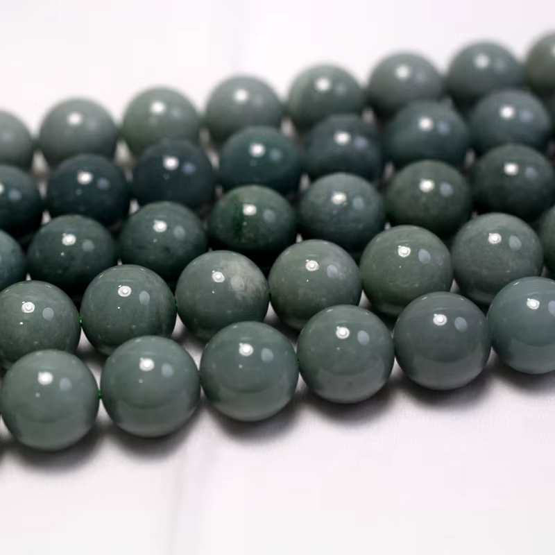 Meihan – pierres rondes lisses en Jade naturel AAA Birmanie