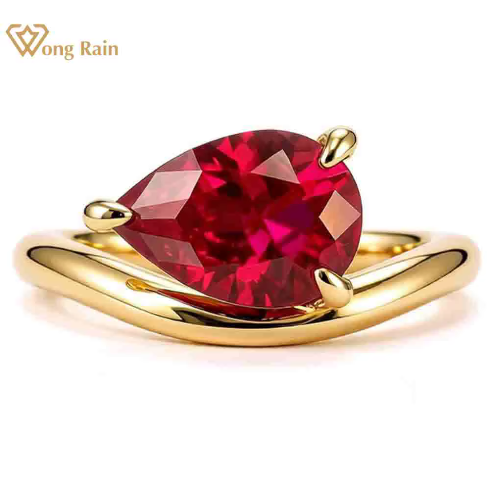 Wong Rain – bague en argent Sterling 100% 925