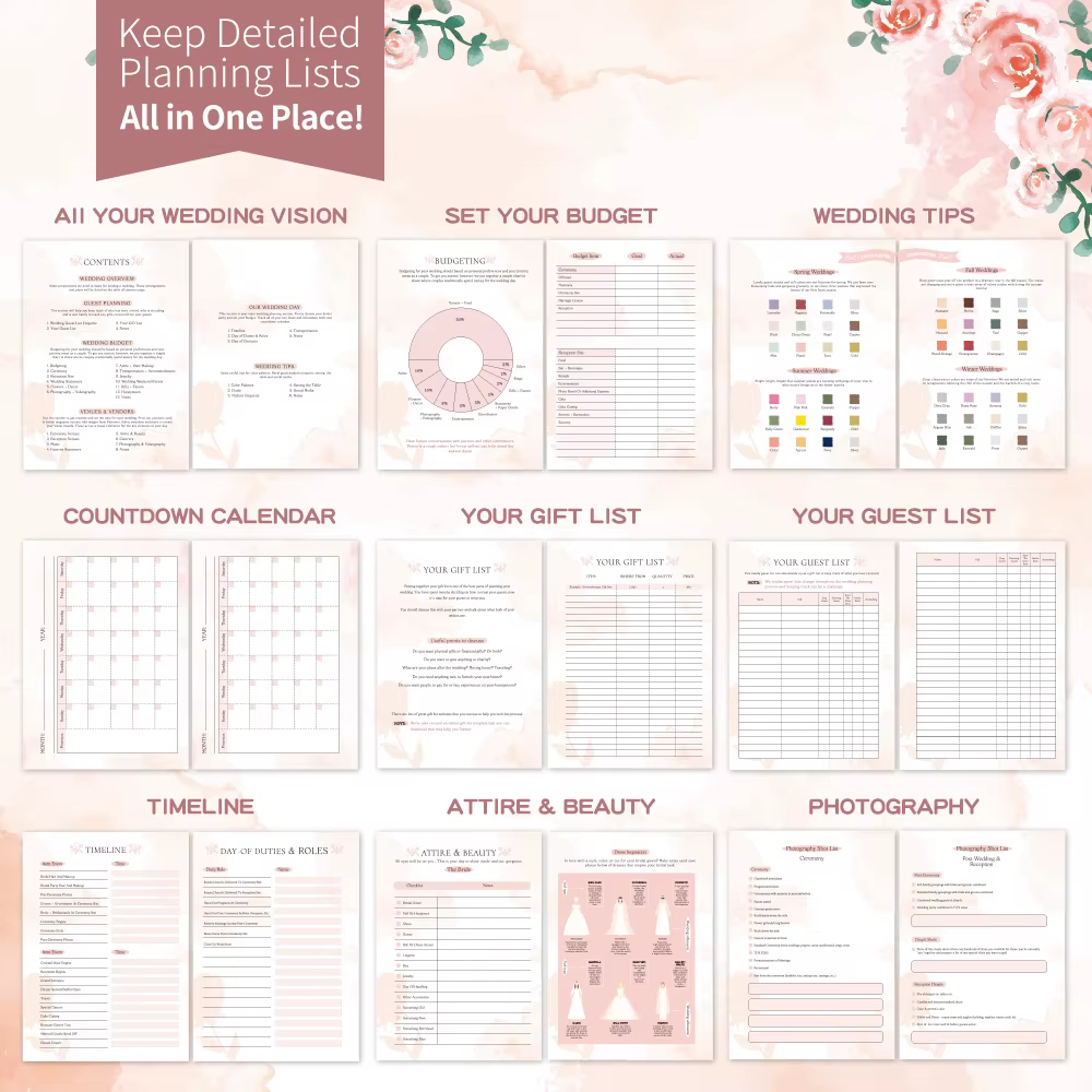 Planificateur de mariage pour votre journée parfaite