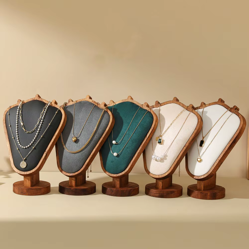 Cadre d'exposition de bijoux en bois