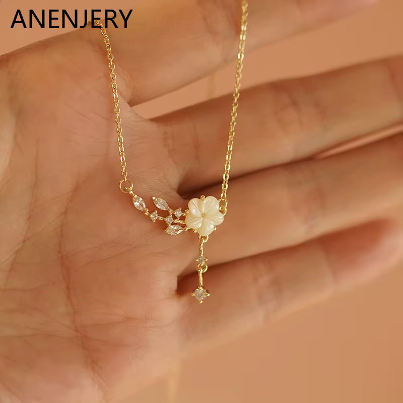 Anenjery – collier en Zircon pour femmes