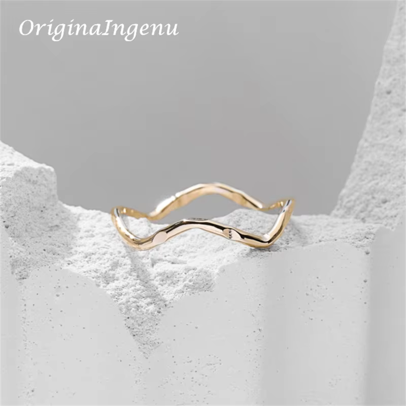 Bague en or 14K, bijoux faits à la main