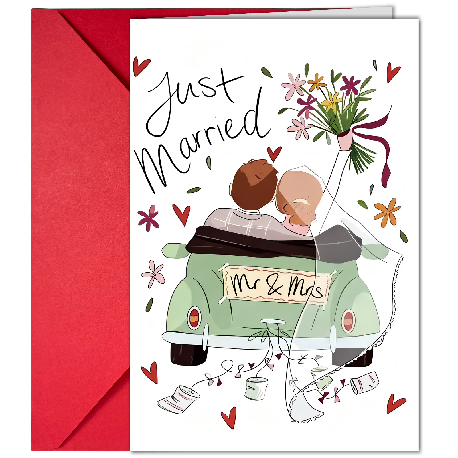 1 ensemble d'enveloppes pour cartes de vœux de mariage