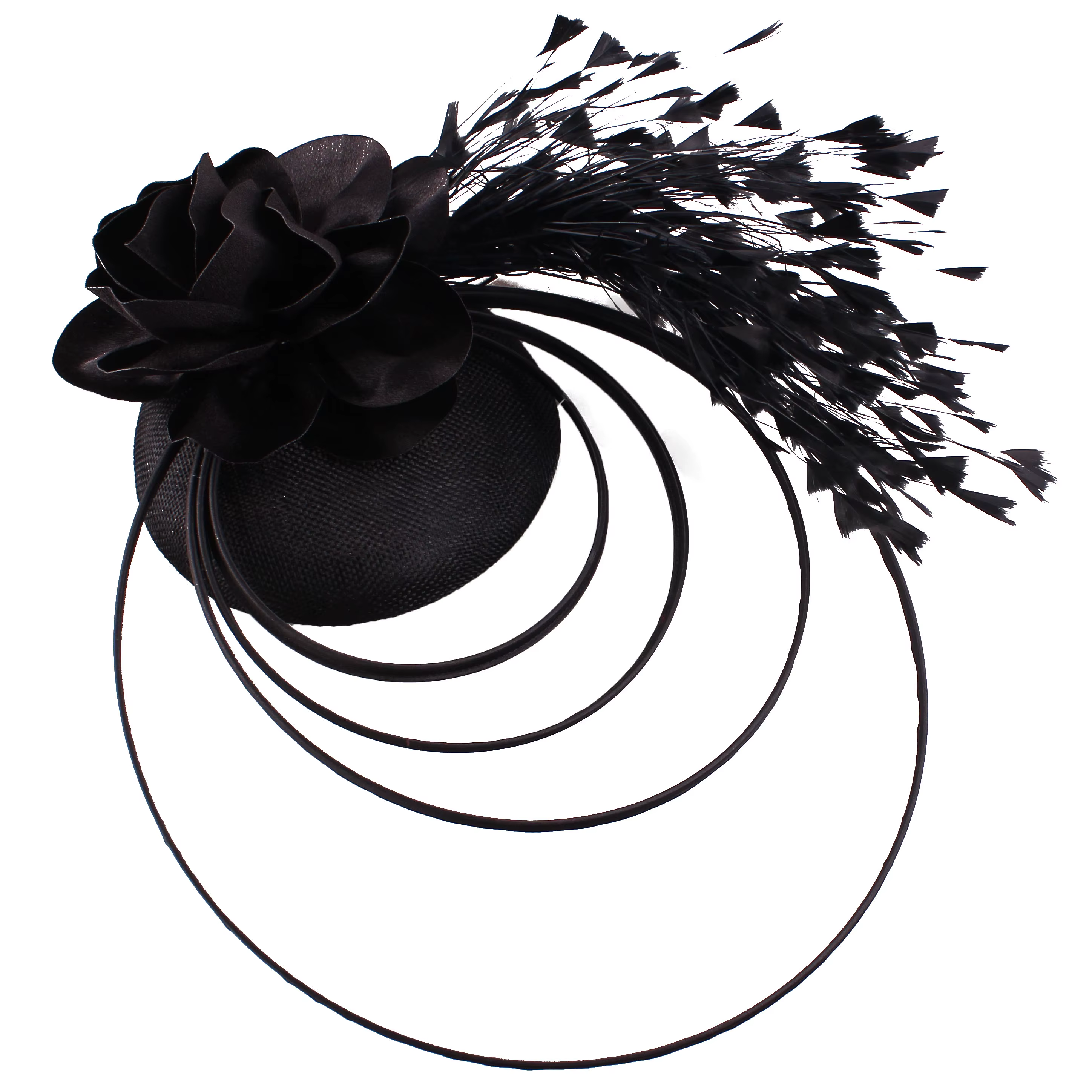 Nouveau Beige course Occasion Fascinator chapeaux nœud papillon mariée mariage église