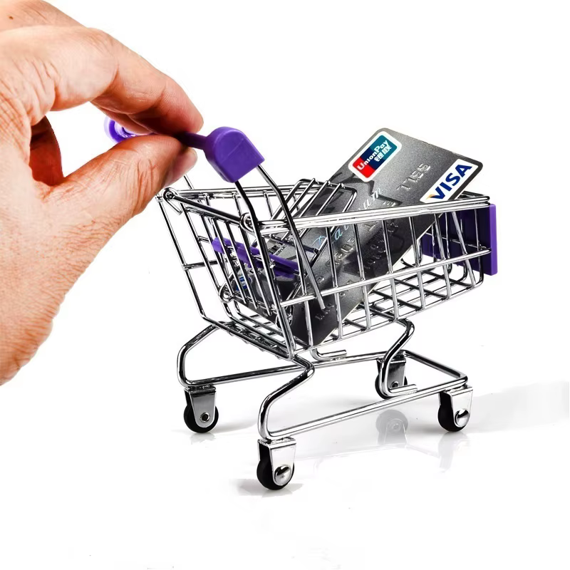 Mini chariot de supermarché 1:48