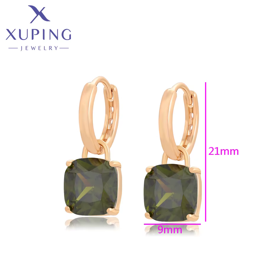 Boucles d'oreilles créoles carrées Xuping Jewelry