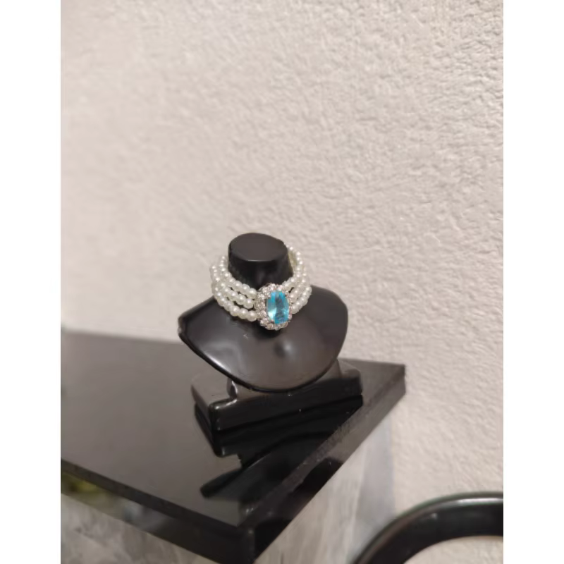 Collier et boucles d'oreilles en cristal diamant fait à la main