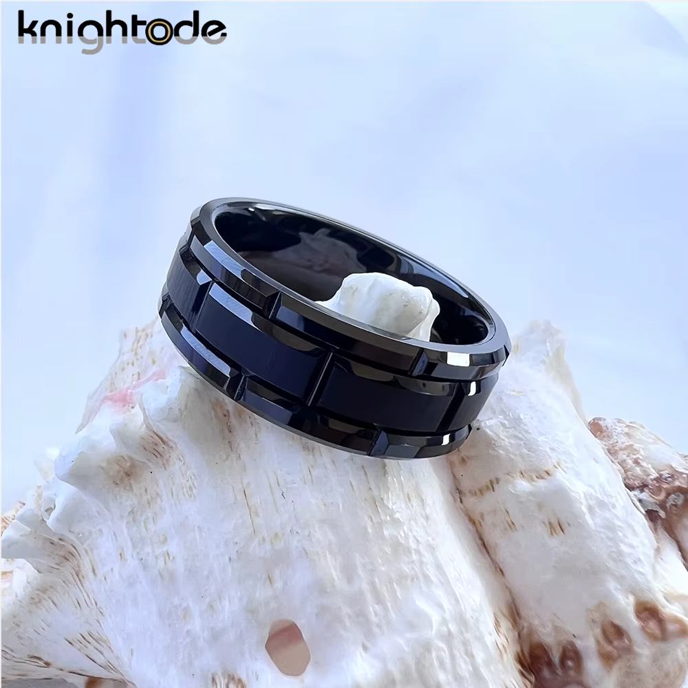 Bague combinée en carbure de tungstène pour hommes et femmes