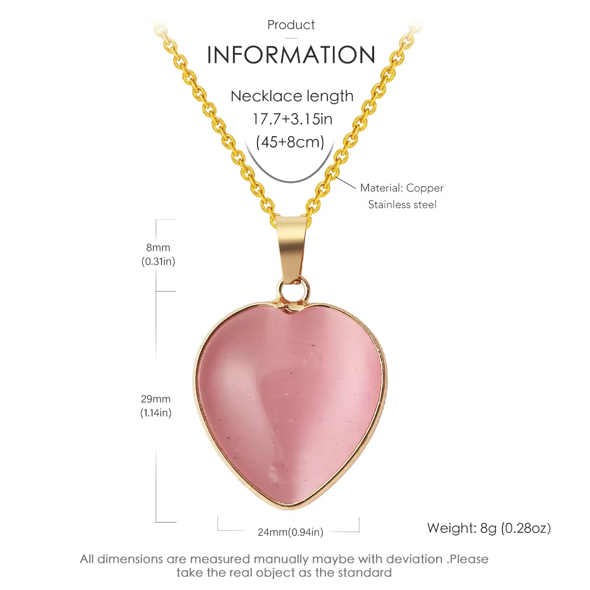 Collier pendentif coeur pour femmes Style minimaliste