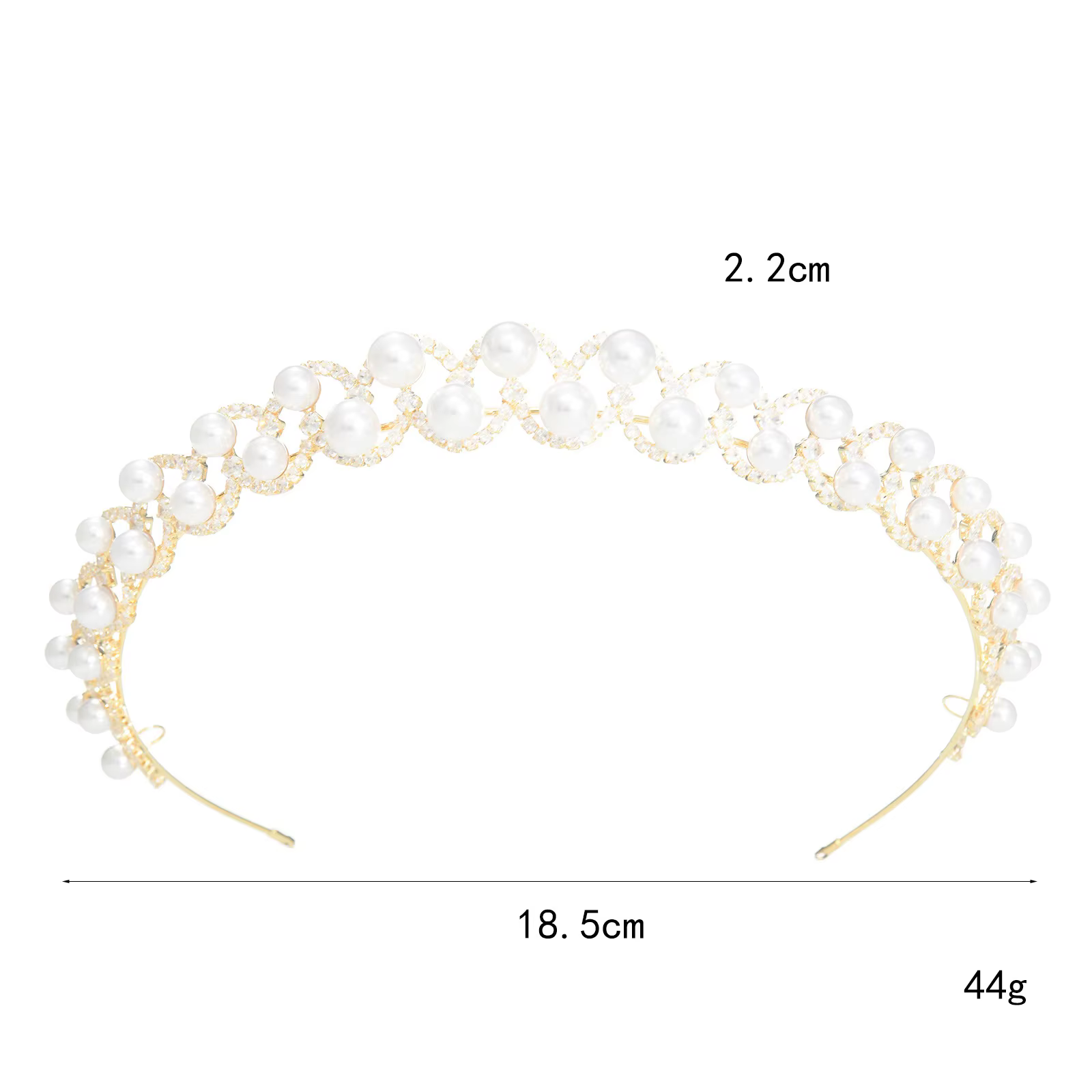 Diadème de mariée baroque pour mariage