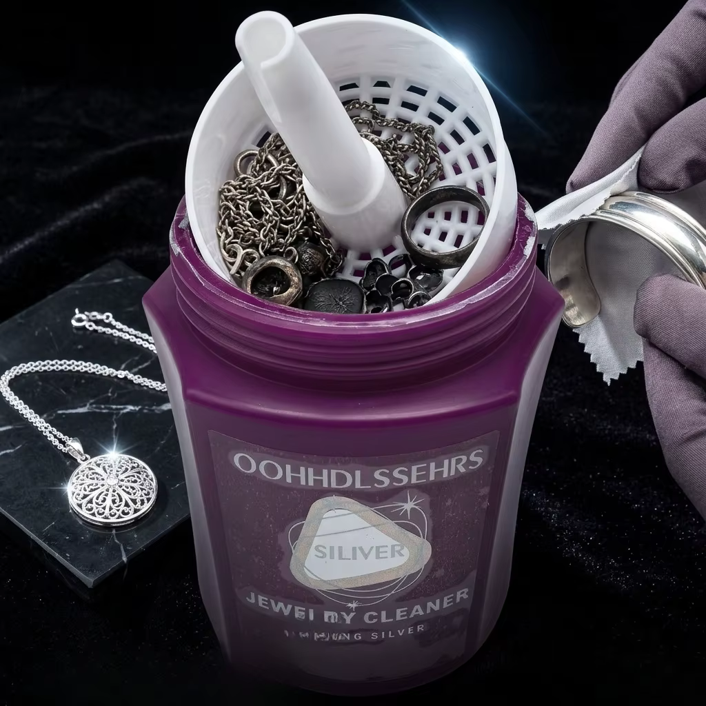Nettoyant argenté anti-ternissement pour bijoux - Liquide de restauration de l'oxydation