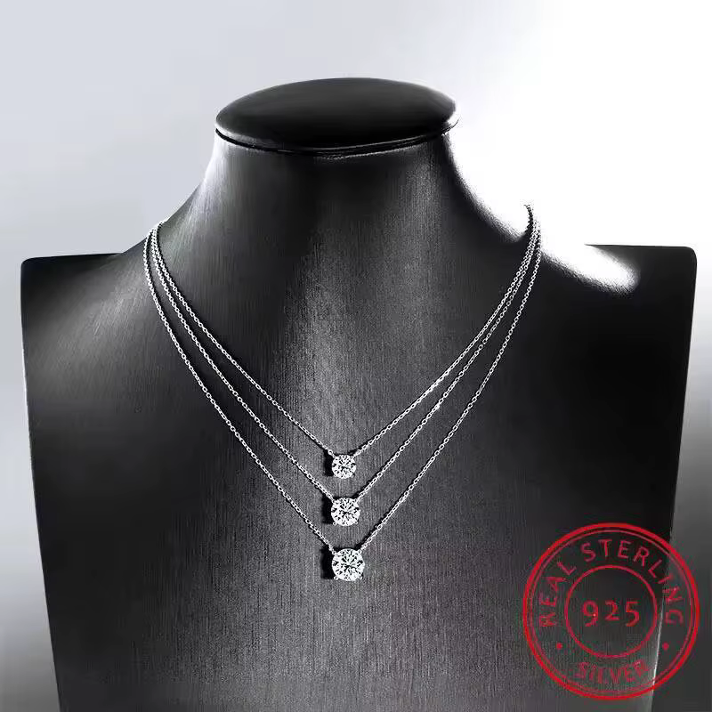 Collier en argent Sterling S925 pour femmes