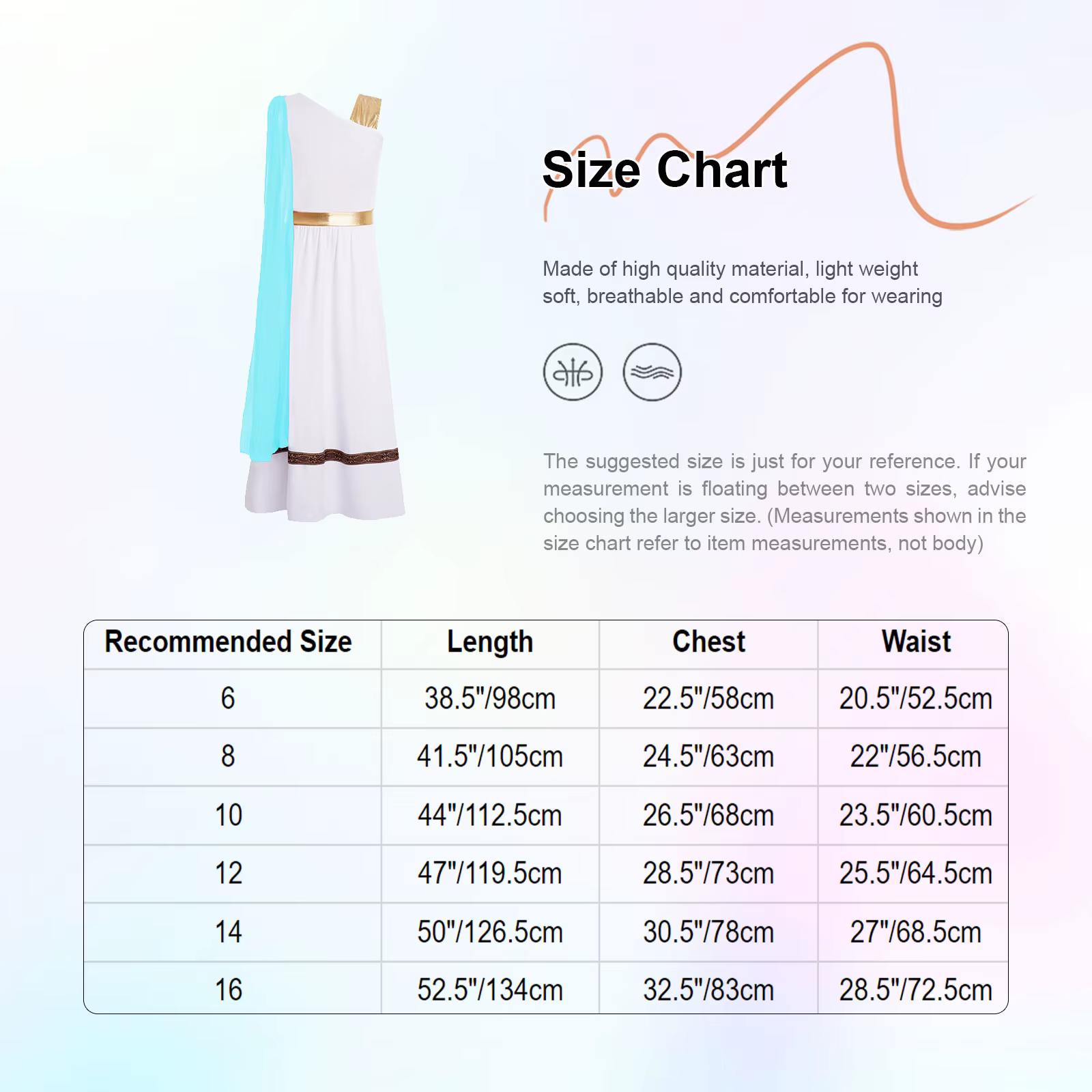 Robe de déguisement pour filles