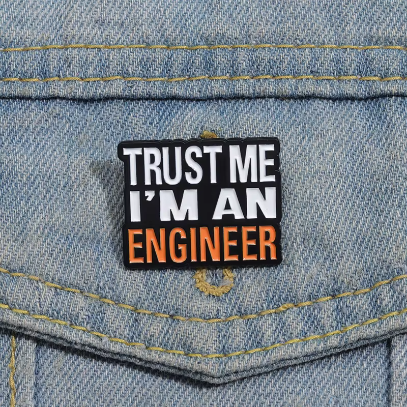 Broches en émail faites-moi confiance
