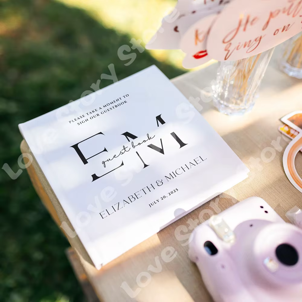 Livre d'or de mariage personnalisé