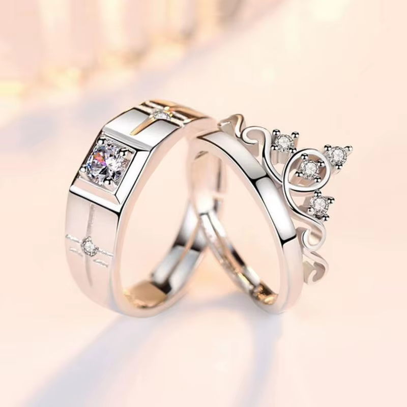Bagues de luxe en Zircon pour Couple