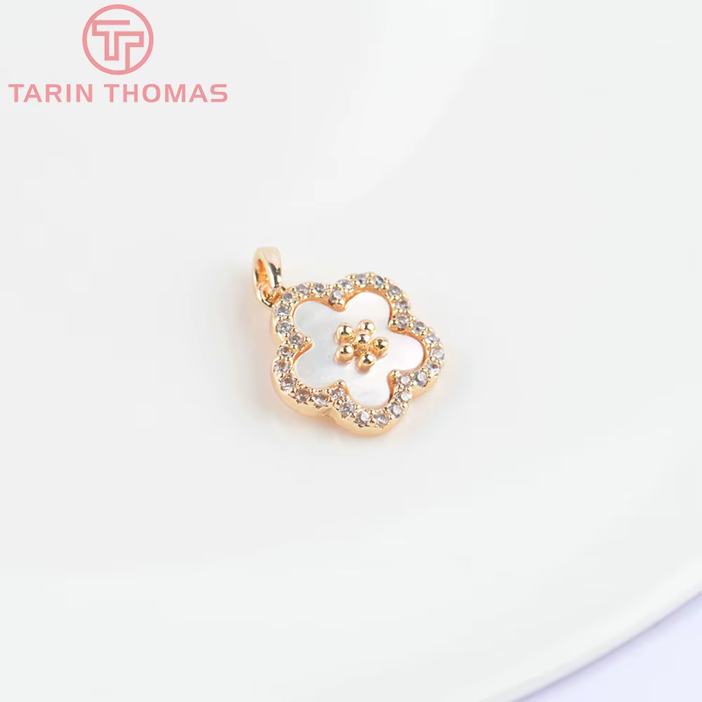 Breloques en laiton doré 24 carats
