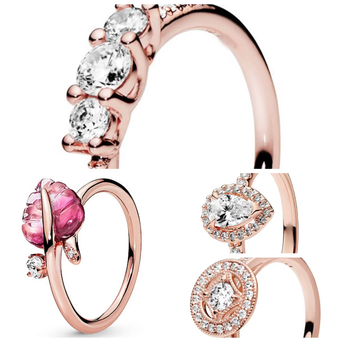 Bague minimaliste de luxe en argent sterling S925