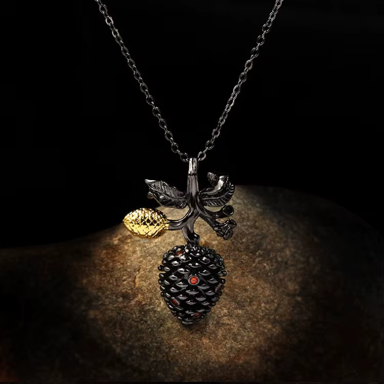 Ensemble de bijoux en or noir exquis