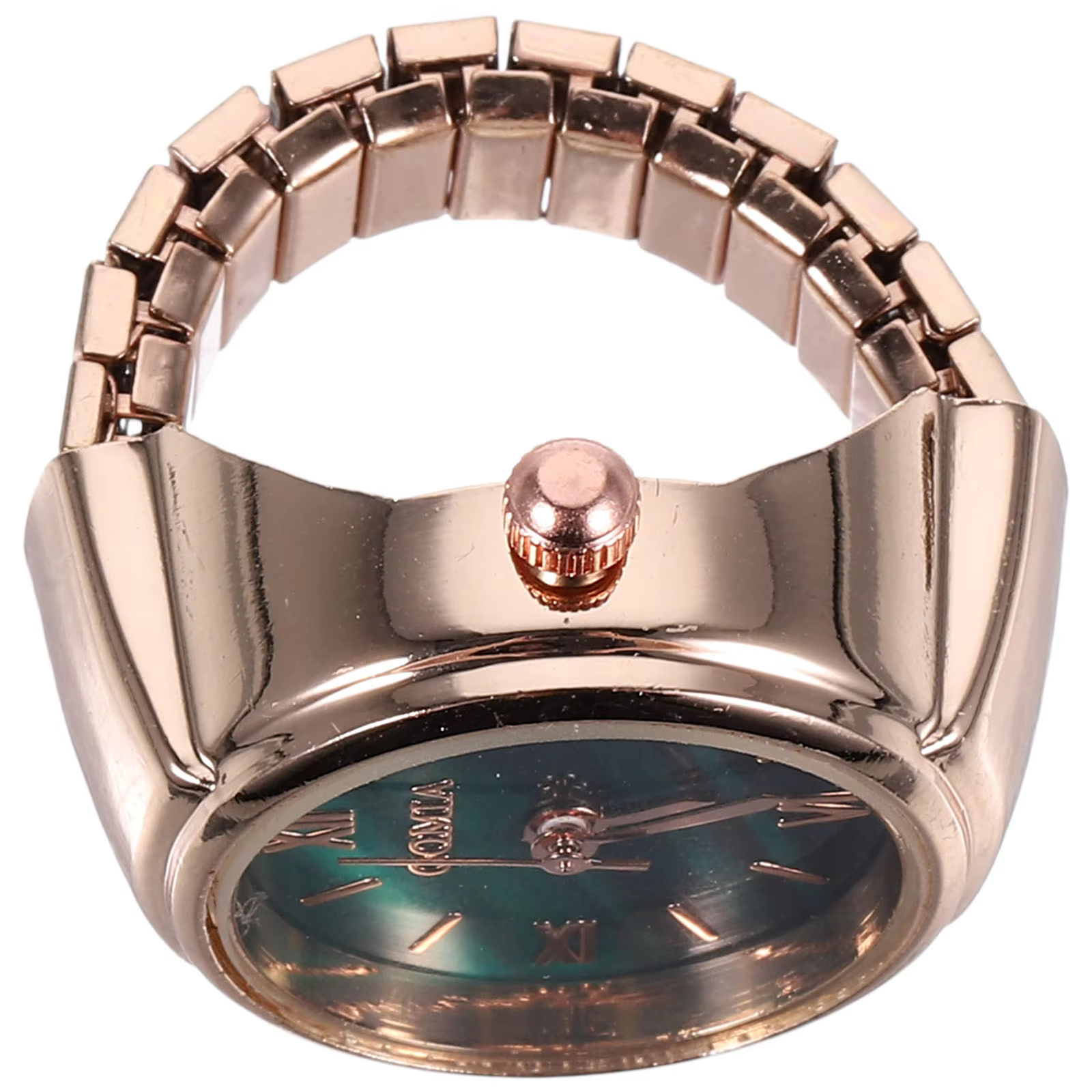 Mini montre verte en alliage de Zinc