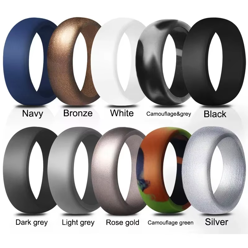 Anneau de sport en Silicone pour hommes