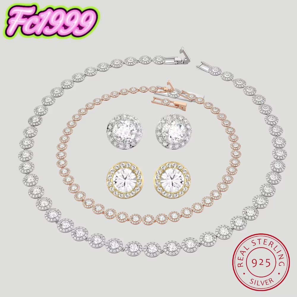 Ensemble de bijoux en argent sterling 925 de bonne marque