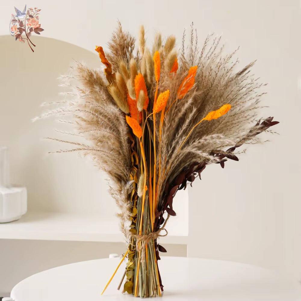 Bouquet de fleurs séchées naturelles Pampas