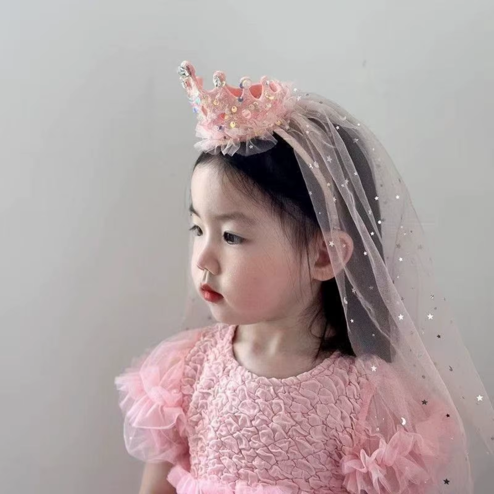 Bandeaux en voile de couronne de princesse