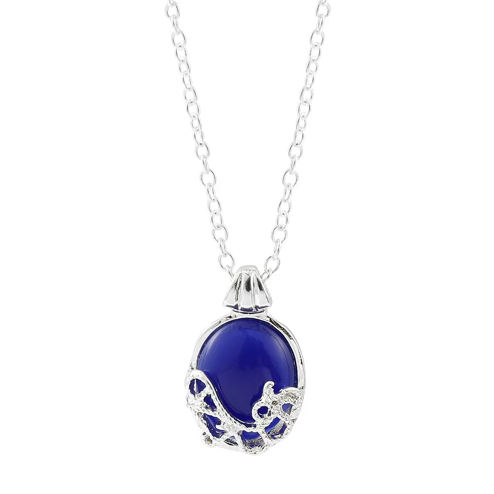 Film populaire Vampire Diaries collier Elena Gilbert Vervain romantique cristal pendentif