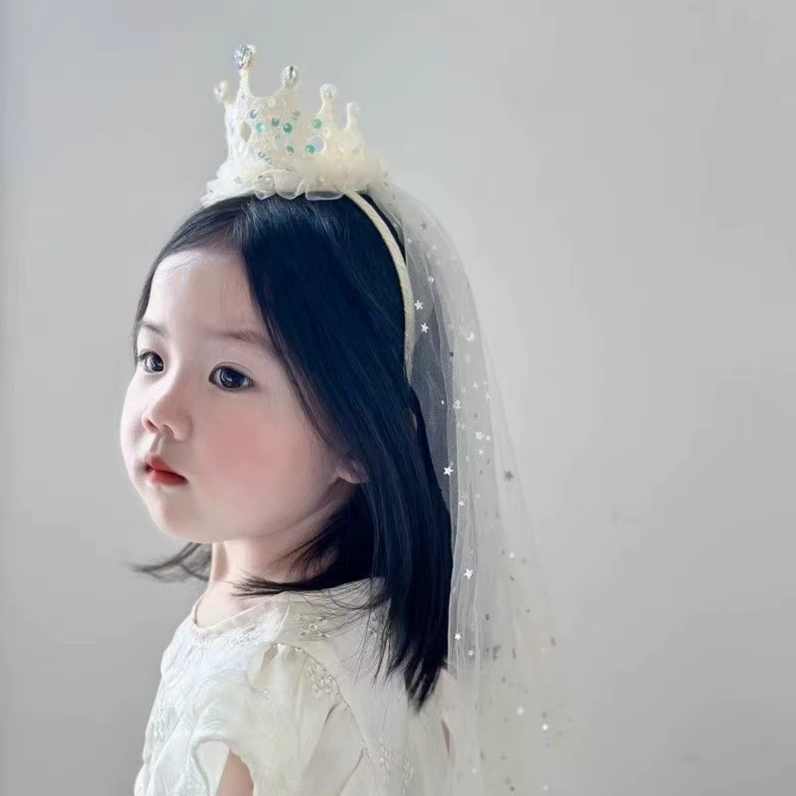 Bandeaux en voile de couronne de princesse