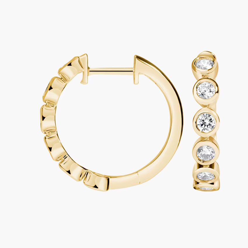 Boucles d'oreilles élégantes en Moissanite plaquées or 18 carats en argent S925 pour femmes – Bijoux exquis