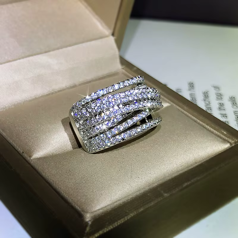 Bague en or Wite 18 carats pour femmes