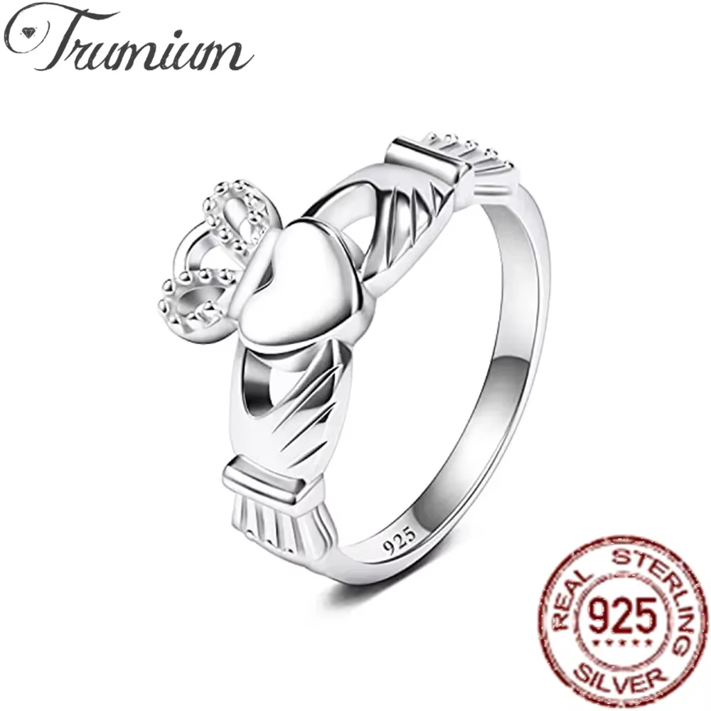Trumium – bague irlandaise Claddagh pour femmes