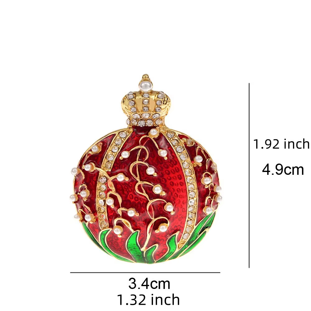Broche de luxe baroque en forme de grenade pour hommes et femmes