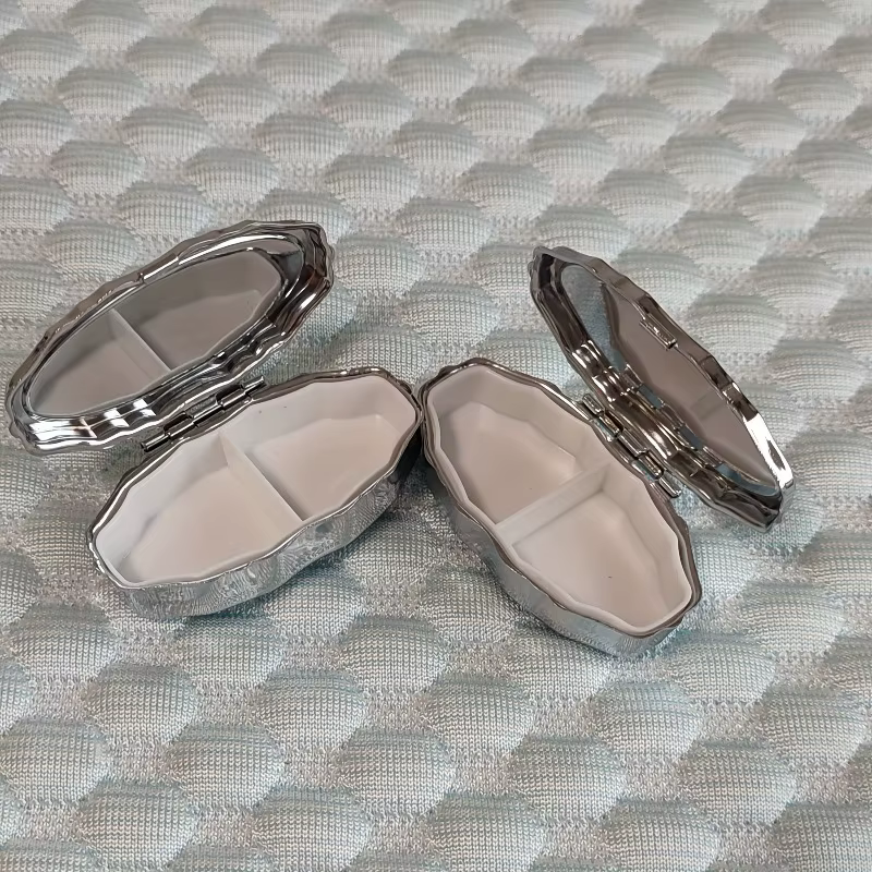 Boîte de rangement portable pour bijoux avec 2 compartiments