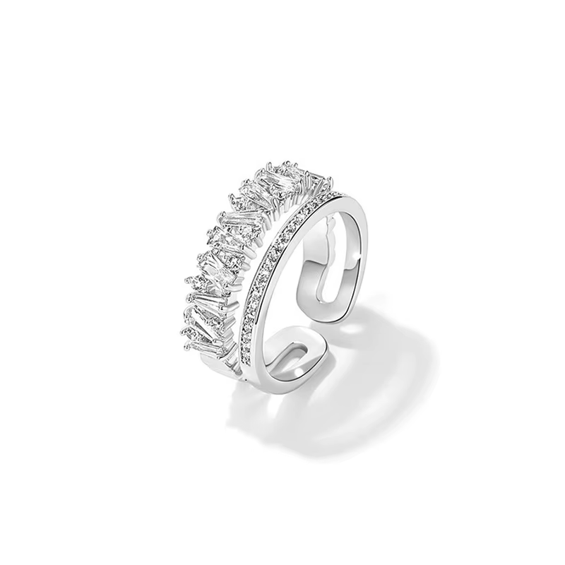 Bague de luxe en argent Sterling 925