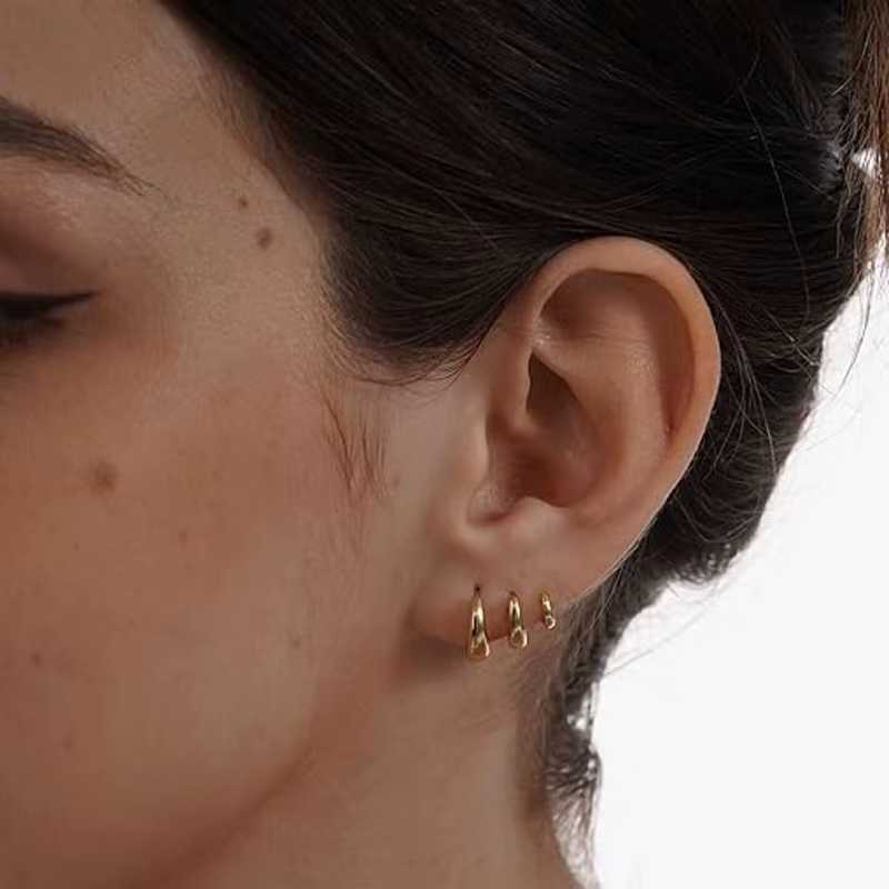 Boucles d'oreilles créoles en or pour femmes