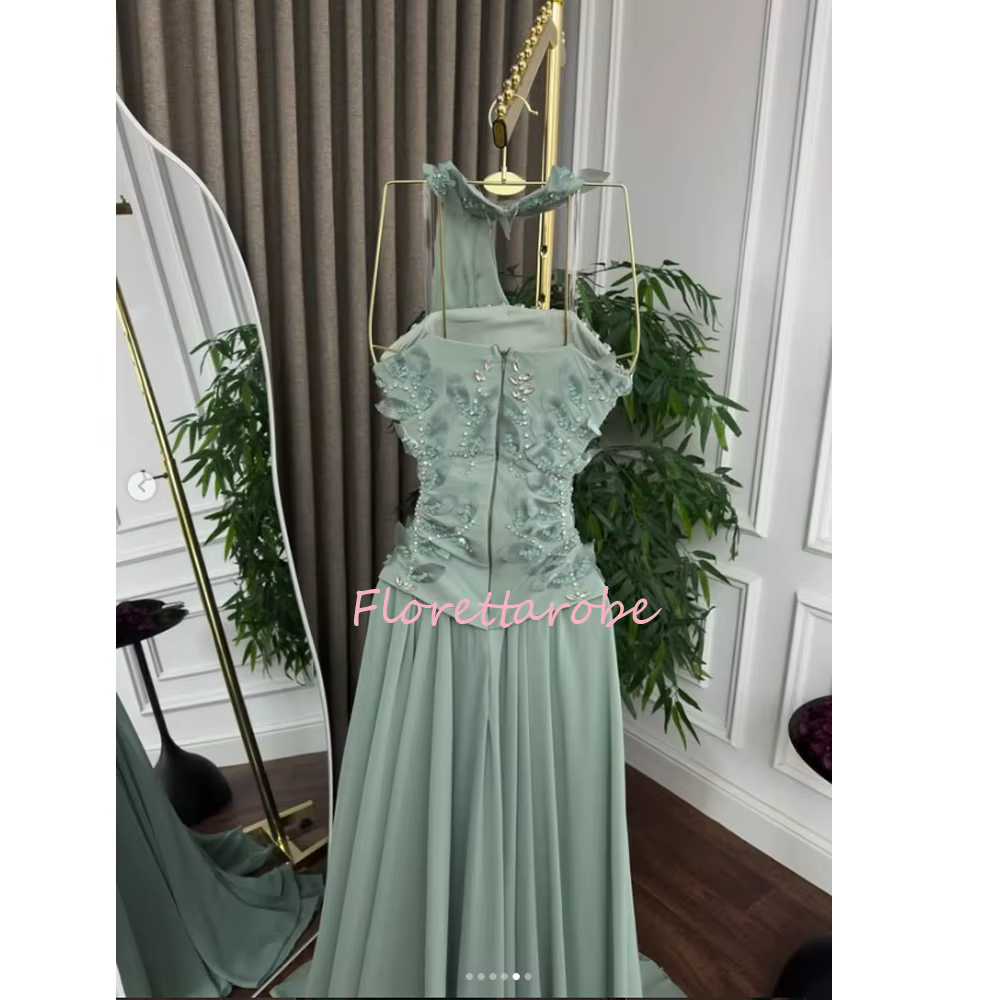 Robe de soirée élégante en mousseline de soie