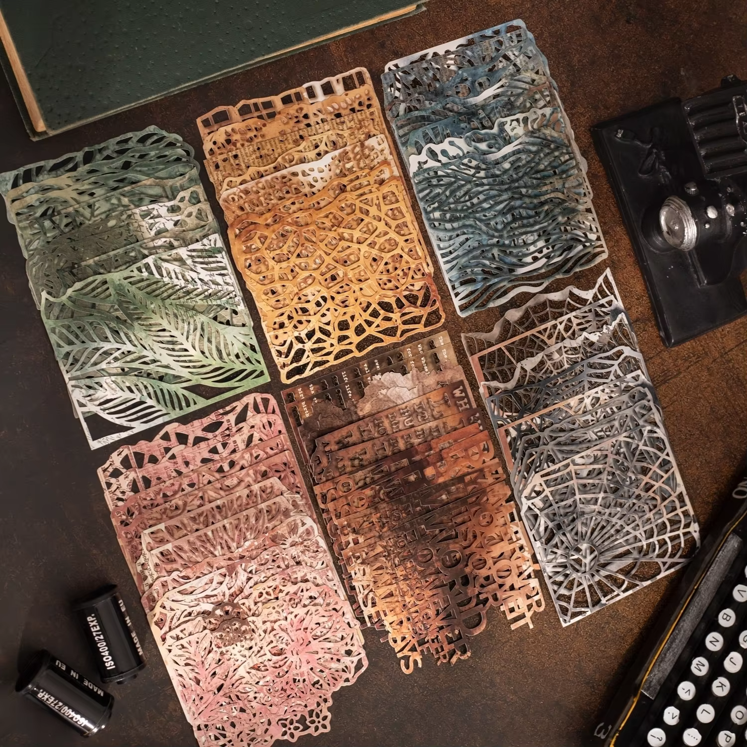 10 feuilles de matériaux de texture Vintage