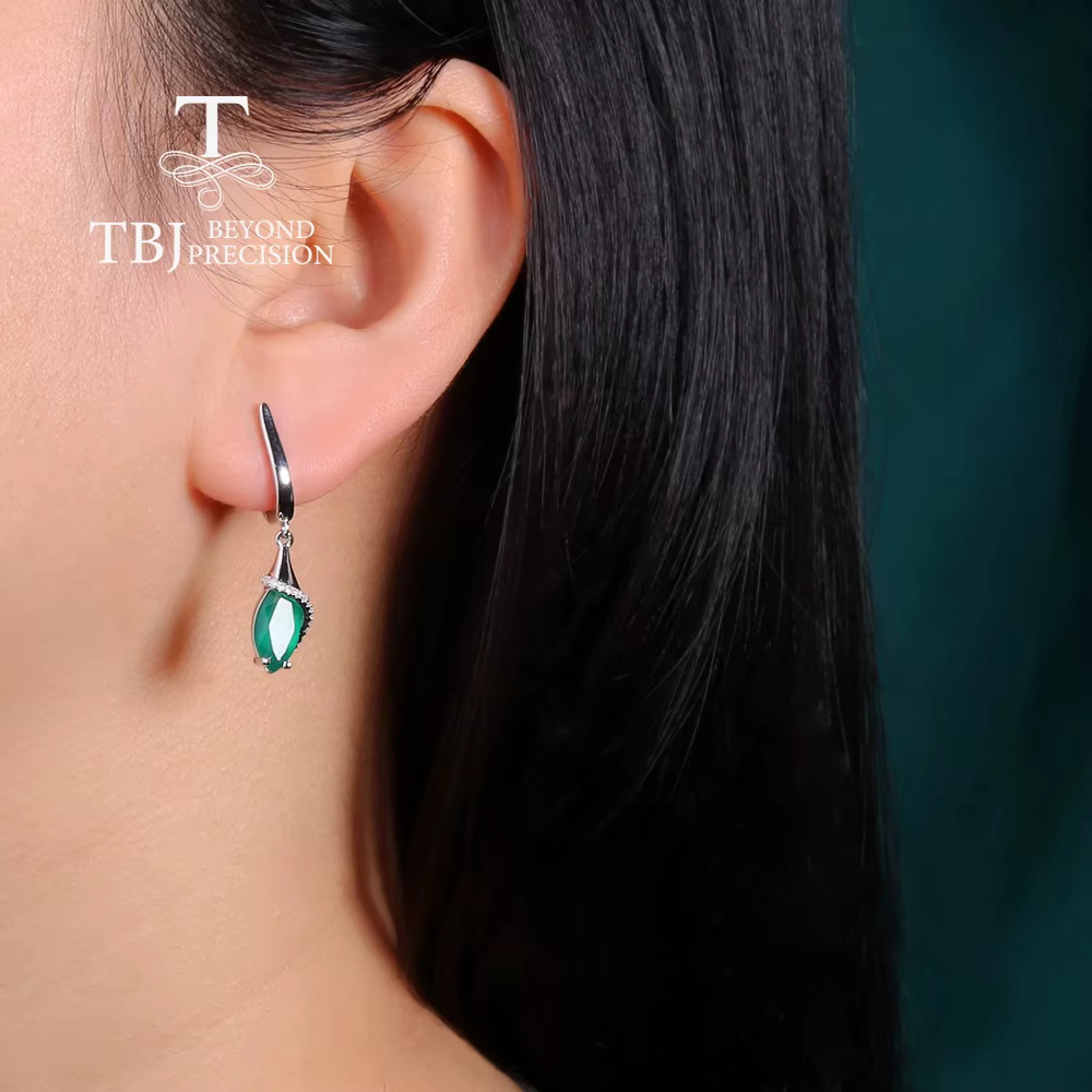 Boucles d'oreilles pendantes en agate naturelle 2026